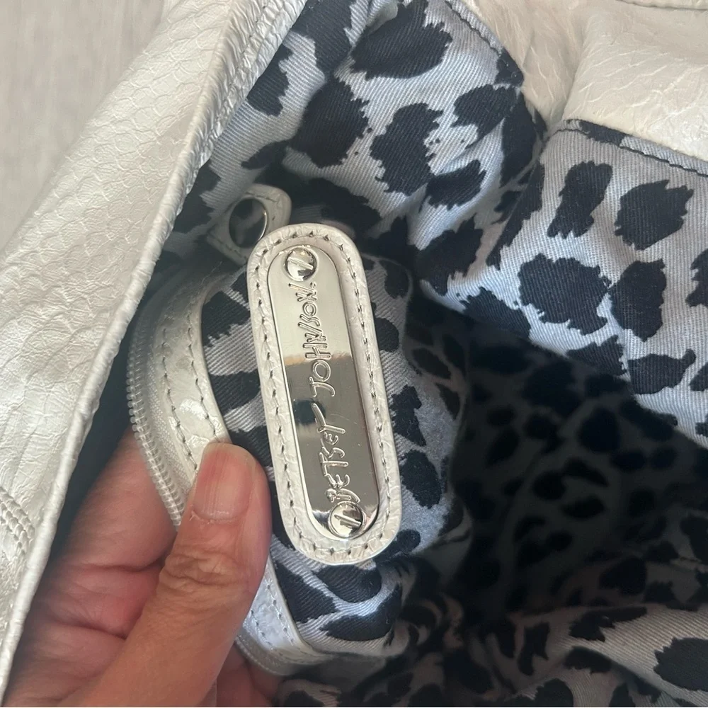 Betsey Johnson Hobo Bag Tassle Silverhardware